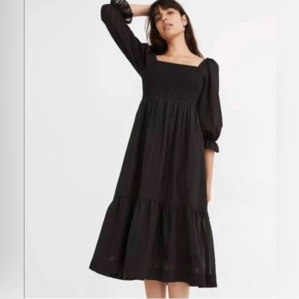Madewell Lucie Elbow midi dress